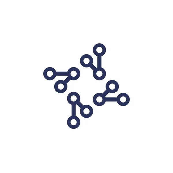 技術接続ベクトルのロゴ — ストックベクタ