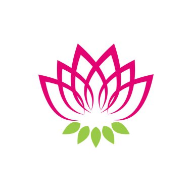 Doğal yaprak çiçek logo tasarımı