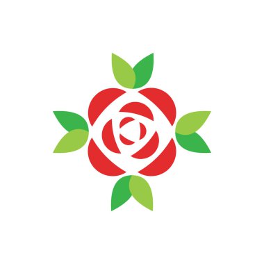 Doğal yaprak çiçek logo tasarımı