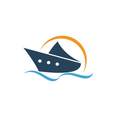 Yat deniz logo vektör