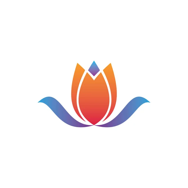 Természetes Levél Virág Logo Tervezés — Stock Vector
