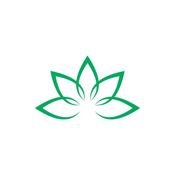 Projektowanie Logo Kwiat Liść Naturalny — Wektor stockowy