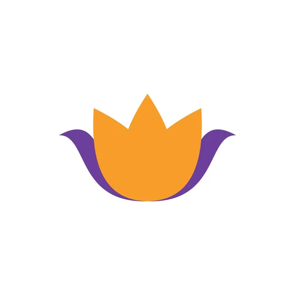 Természetes Levél Virág Logo Tervezés — Stock Vector