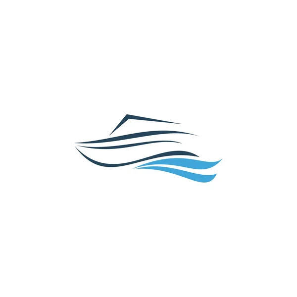 Yacht Marine Logo Vector — Stock Vector