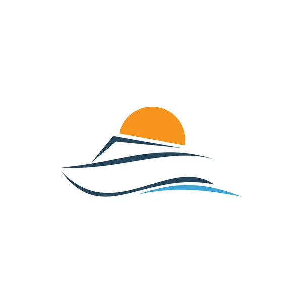 Yacht Marina Logotypen Vektor — Stock vektor