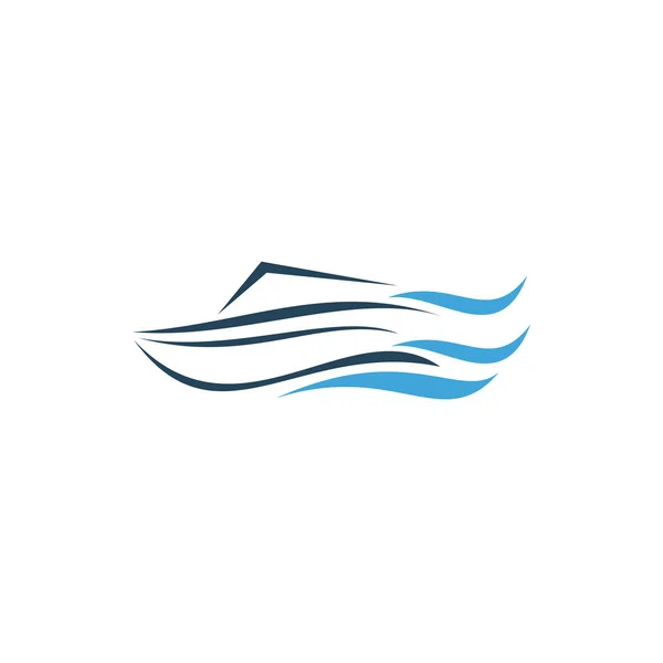 Jacht Mariene Logo Vector — Stockvector