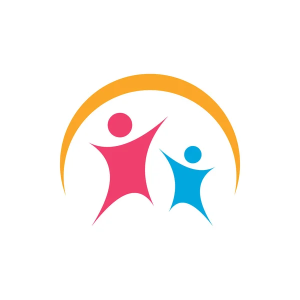 Projeto Logotipo Atividade Das Crianças — Vetor de Stock