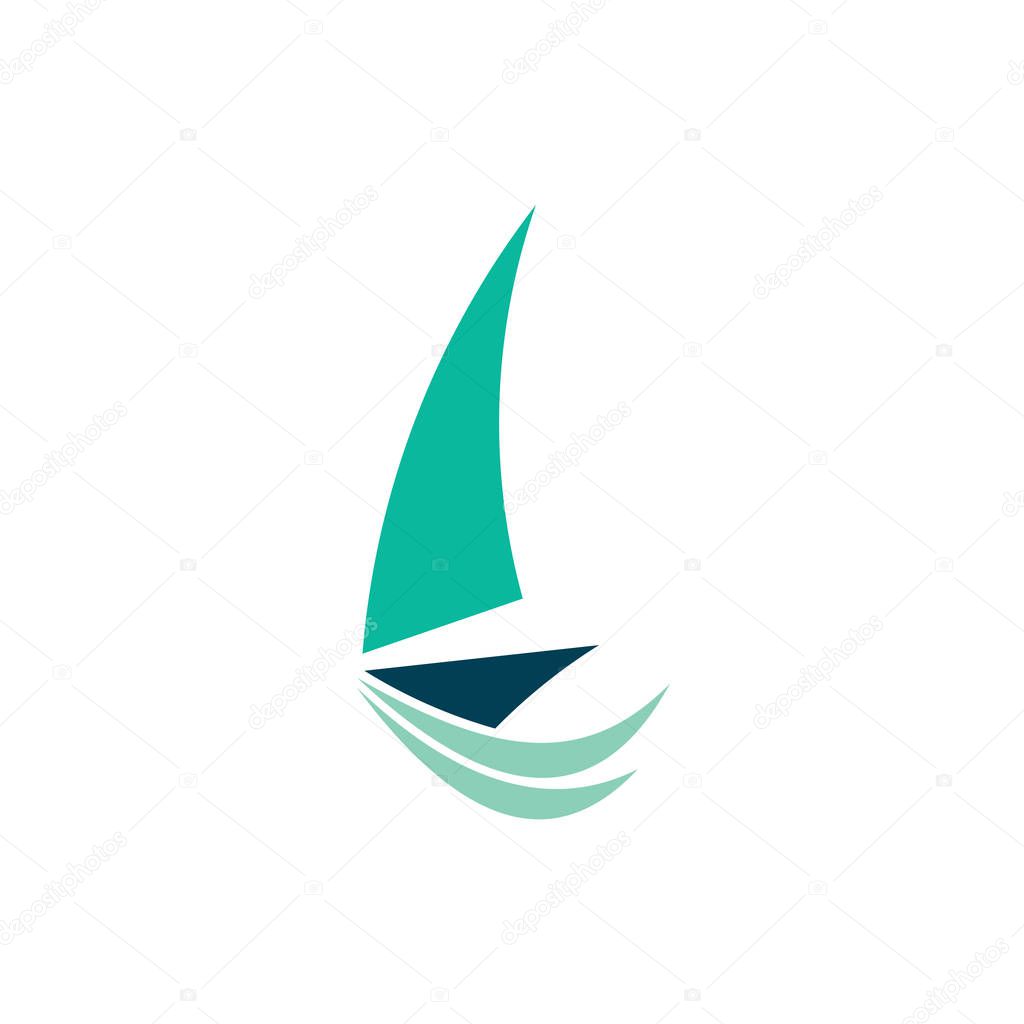 Yacht marine logo vector