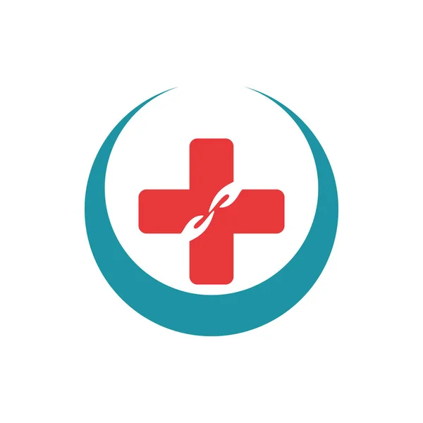 Vettore Del Logo Sanitario Medico — Vettoriale Stock