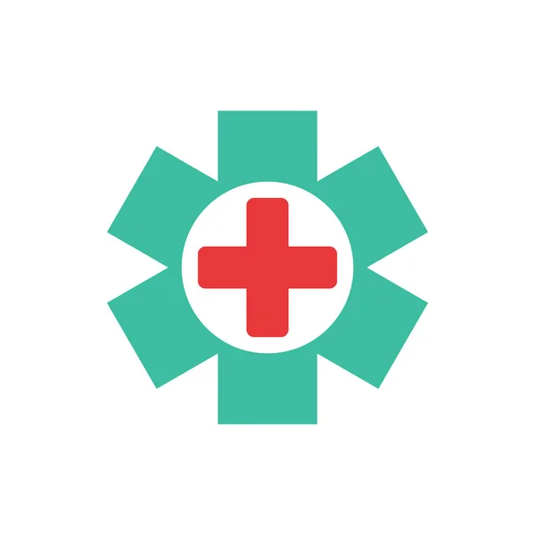 Vettore Del Logo Sanitario Medico — Vettoriale Stock