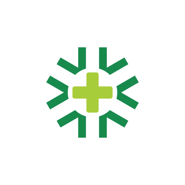 Logo Vektor Für Medizinische Gesundheit — Stockvektor