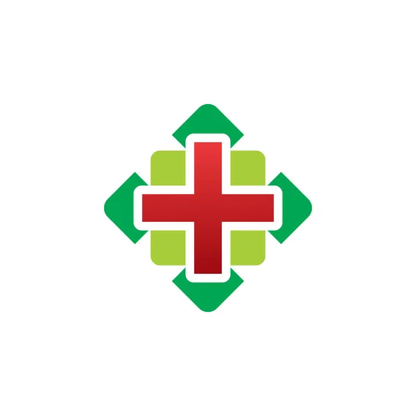 Vettore Del Logo Sanitario Medico — Vettoriale Stock