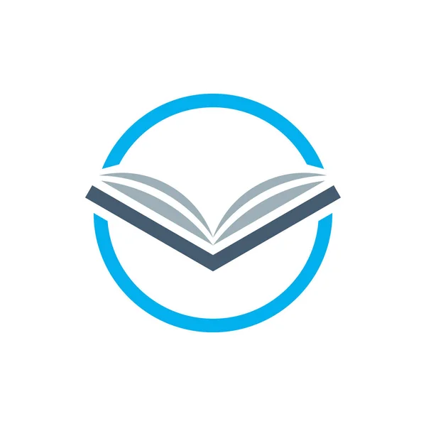 Diseño Del Logo Del Libro Conocimiento — Vector de stock