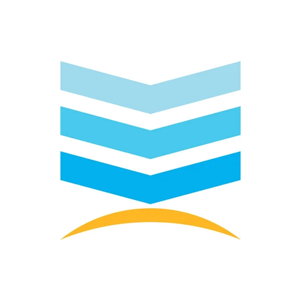 Knowledge Book Logo Design — Stock Vector
