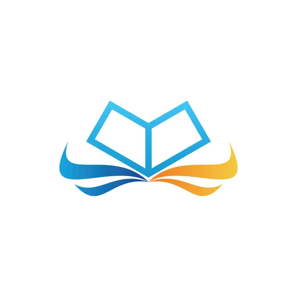 Bilgi Kitap Logo Tasarımı — Stok Vektör