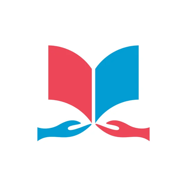 Diseño Del Logo Del Libro Conocimiento — Vector de stock