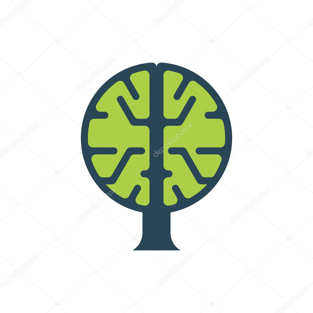 Brain intelligence logo design
