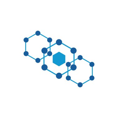 Bilim kimyasal logo laboratuvar