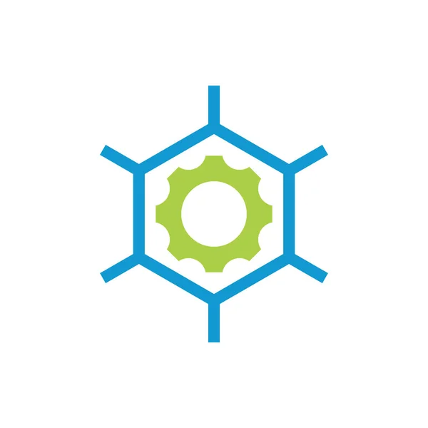 Nauki Chemiczne Logo Laboratorium — Wektor stockowy