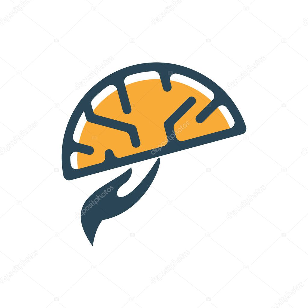 Brain intelligence logo design