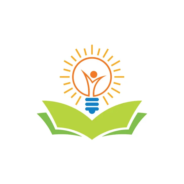 School Onderwijs Logo Creatieve — Stockvector