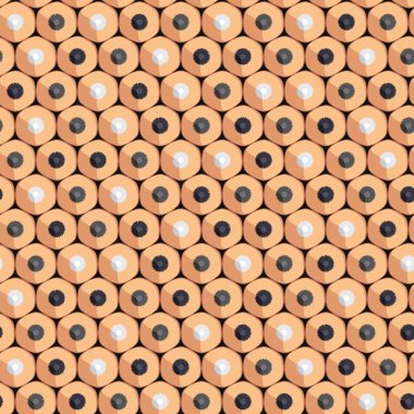 Çizim için basit kalemlerin kusursuz deseni. Vektör renk arkaplanı.