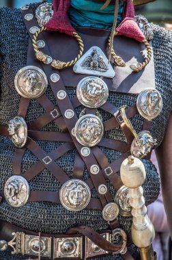 Paskalya tiyatro prodüksiyonu. Awesome oyunculuk oyunu. İsa Mesih'in ihaneti, ölümü ve dirilişi. Yahudiler, Romalı askerler, İsa'nın ve İsa'nın müritleri. Olaylar Odessa şehrinin merkez caddesinde gerçekleşecek, Ukrayna, Nisan 27, 2019.