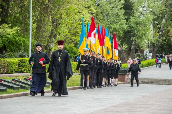 Mei 2019 Hari Kemenangan Eropa Kota Odessa Ukraina Taman Shevchenko — Stok Foto