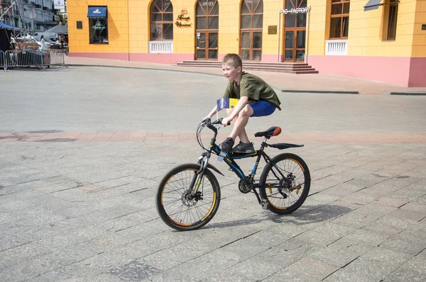 Одесса Украина Мая 2019 Года Мероприятие День Велосипеда Велогонщики Взрослые — стоковое фото