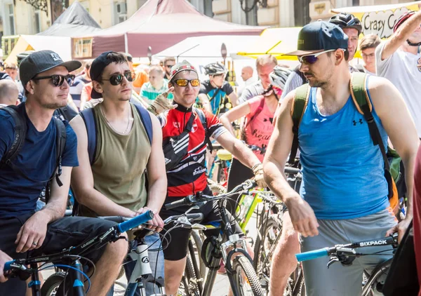 Ville Odessa Ukraine Mai 2019 Événement Journée Vélo Bicyclistes Adultes — Photo