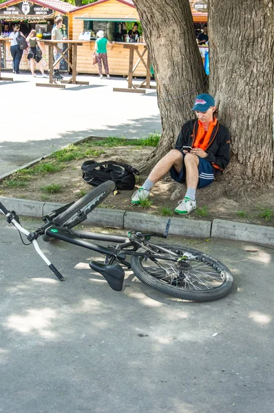 Odesa City Ukrayna Mayıs 2019 Olay Bisiklet Günü Bisikletçiler Yetişkinler — Stok fotoğraf