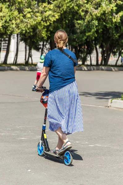 Odesa City Ukraine May 2019 Event Bicycle Day Bicyclists Adults — Stock Photo, Image