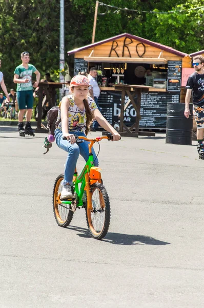 Odesa City Ucrânia Maio 2019 Evento Dia Bicicleta Biciclistas Adultos — Fotografia de Stock