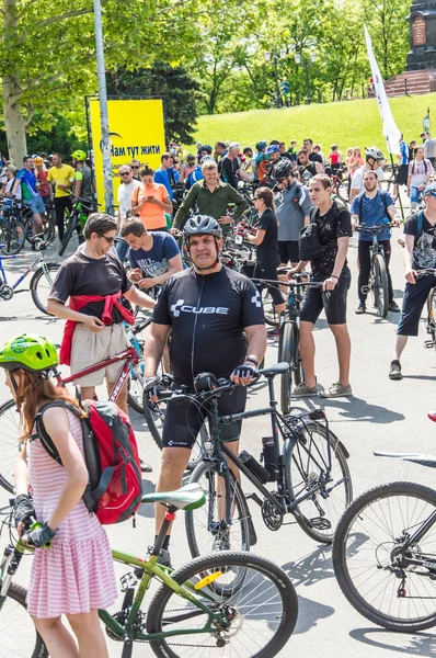 Odesa City Ukraine Mai 2019 Die Veranstaltung Fahrradtag Radfahrer Erwachsene — Stockfoto