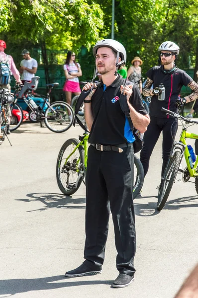 Miasto Odessa Ukraina Maja 2019 Wydarzenie Dzień Roweru Rowerzystów Dorosłych — Zdjęcie stockowe