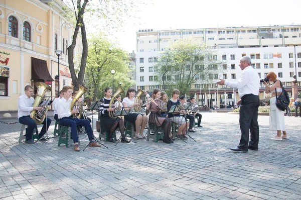 Odessa City Ucraina Piazza Greca Maggio 2019 Cittadini Odessa Hanno — Foto Stock