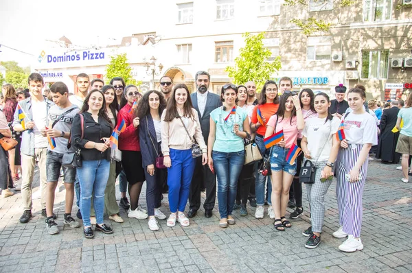 Odessa City Ukraine Greek Square May 2019 Odessa Citizens Walked — Stock Photo, Image