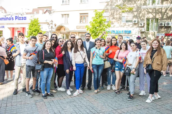 Odessa City Ukraine Greek Square May 2019 Odessa Citizens Walked — Stock Photo, Image