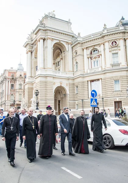 Odessa City Ucrânia Greek Square Maio 2019 Cidadãos Odessa Caminharam — Fotografia de Stock