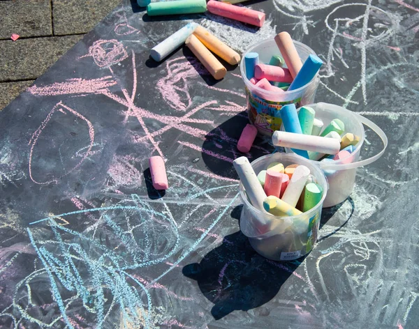 Colored chalks — Stockfoto