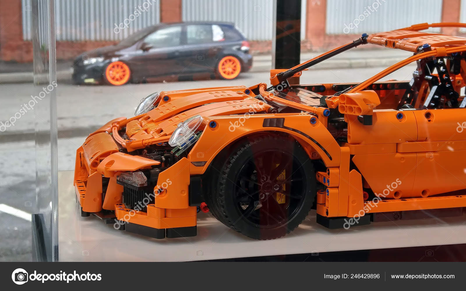 porsche orange lego