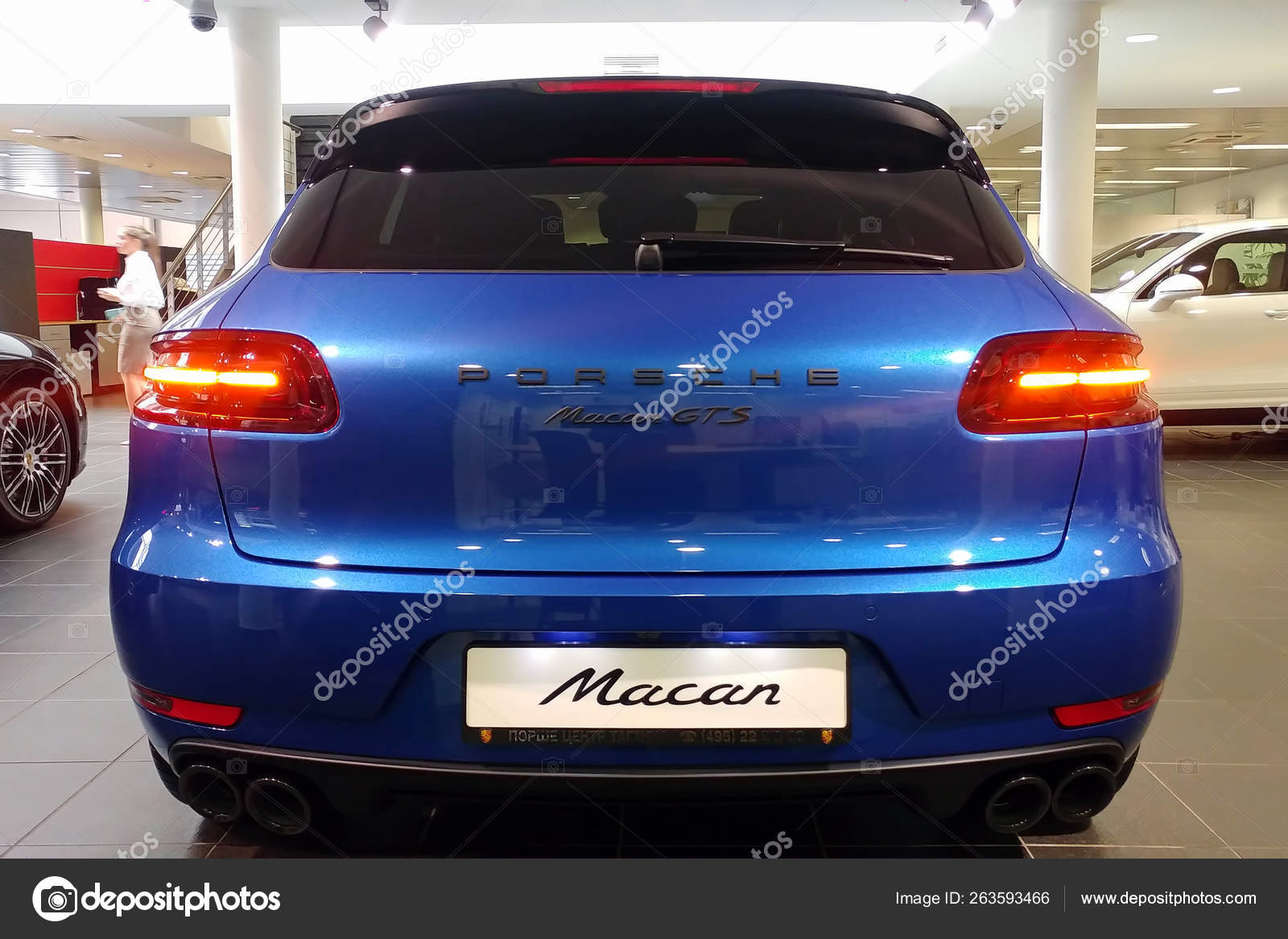 Moscow, Russia , April 22, 2019 Back view, Trunk lid, rear