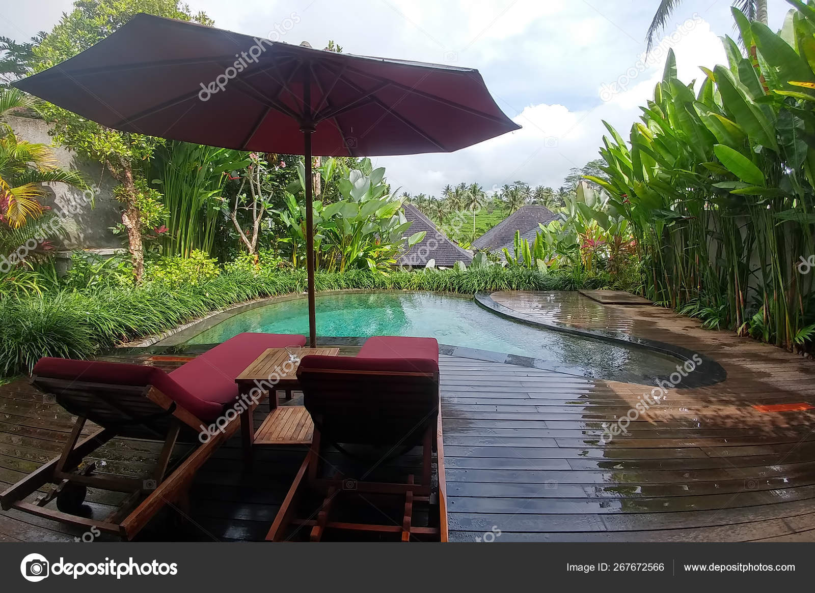 Bali Indonesia Mayo 06 2019 Puri Sebali Resort Tropical
