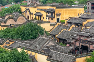 Gün ışığında Huguang Huiguan havadan görünümü