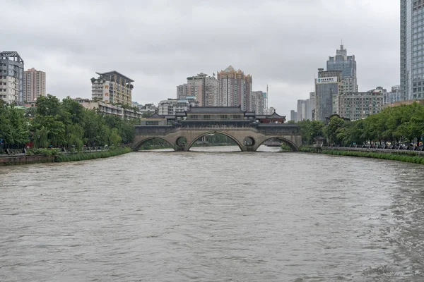 Letní povodeň v Chengdu, Čína — Stock fotografie