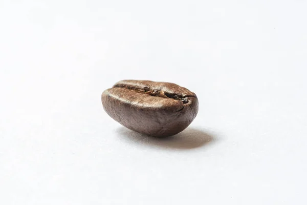 Geroosterde koffie bean geïsoleerd op wit — Stockfoto