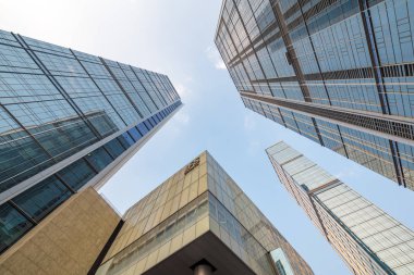 IFS binalar Chengdu mavi gökyüzü karşı