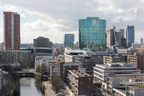 Rotterdam skyline vue aérienne — Photo