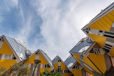 Sarı küp evler Rotterdam, Hollanda