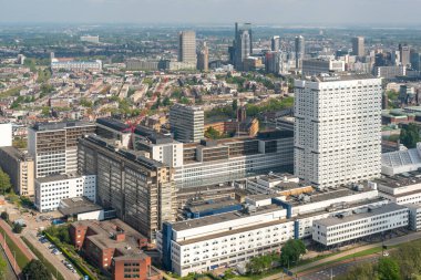 Rotterdam 'daki Erasmus Üniversitesi Tıp Merkezi Üniversitesi hava görüntüsü